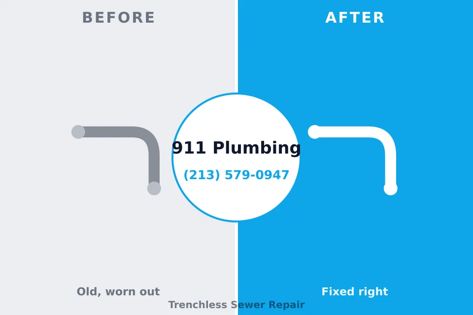 Before and after: plumbing repair Terrace Heights, WA